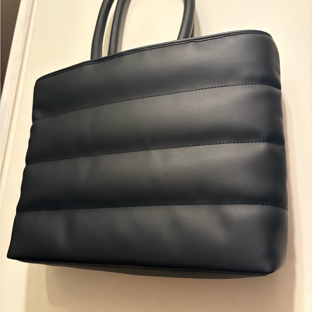 Universal Thread Black Quilted Tote - image 2